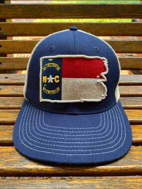NC distressed Flag SnapBack Hat